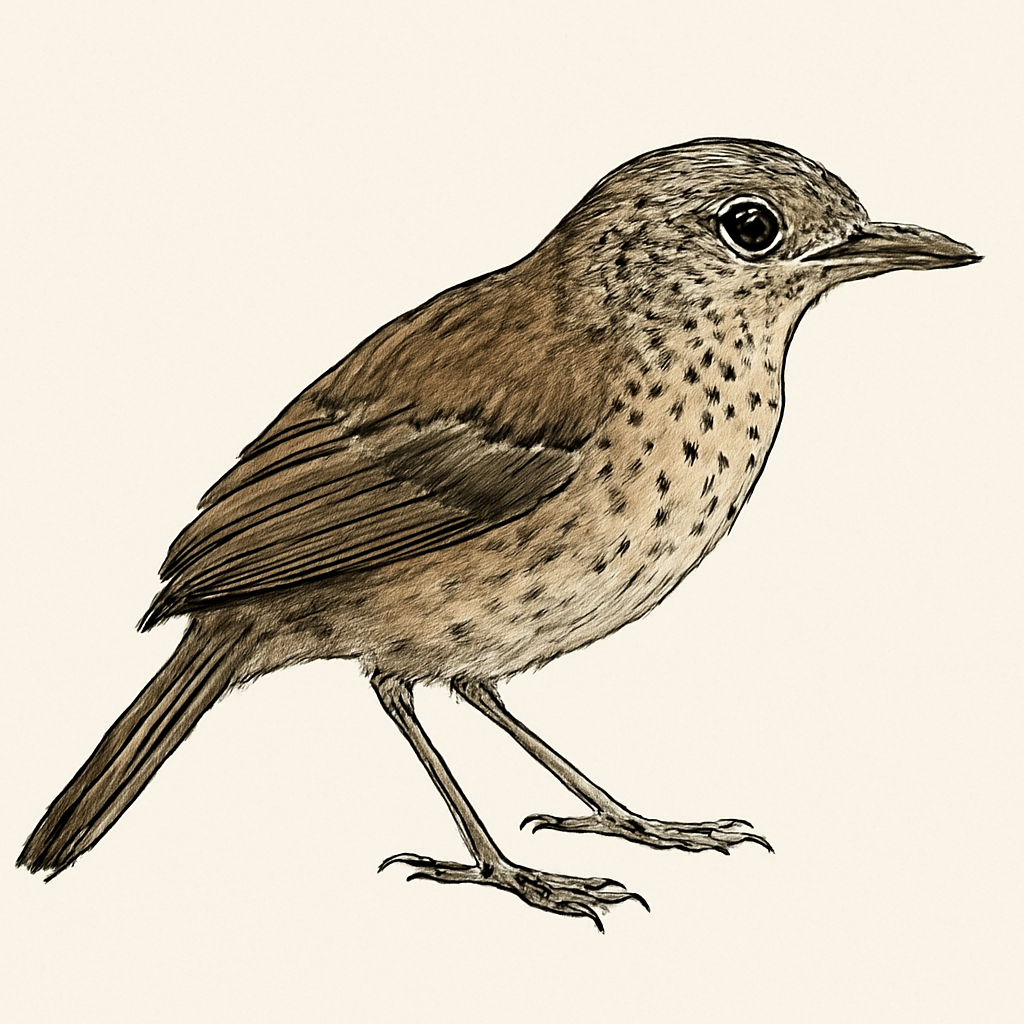 Illustratie van Vlekborstmiervogel