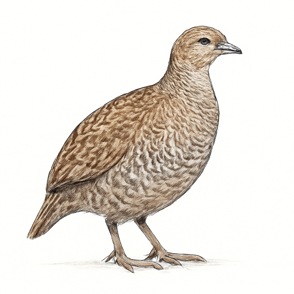 Ilustração de gray francolin