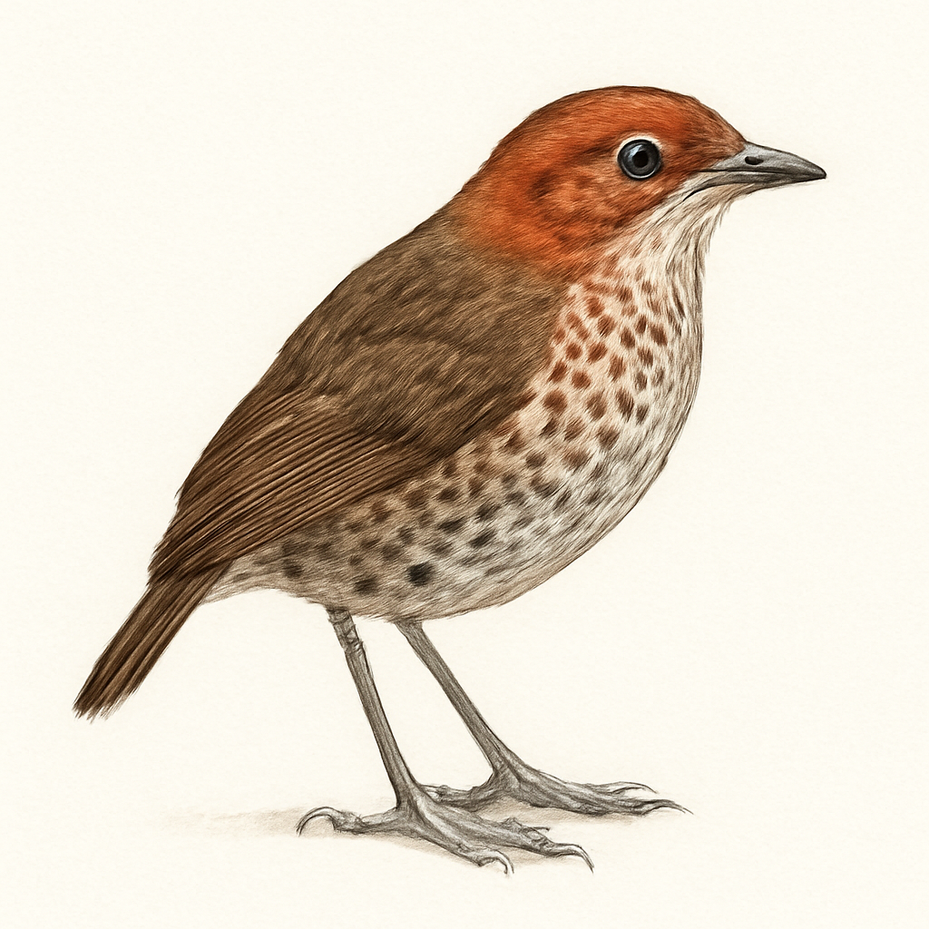 Ilustração de sierra nevada antpitta