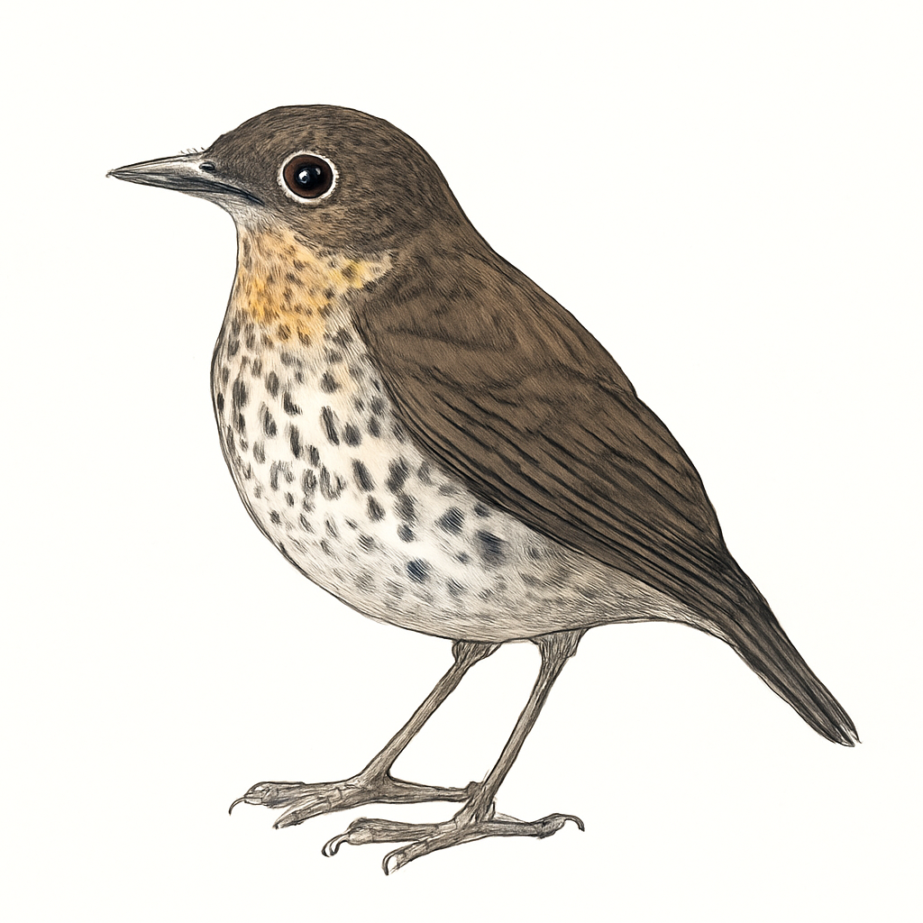 Illustrazione di Thrush-like Antpitta