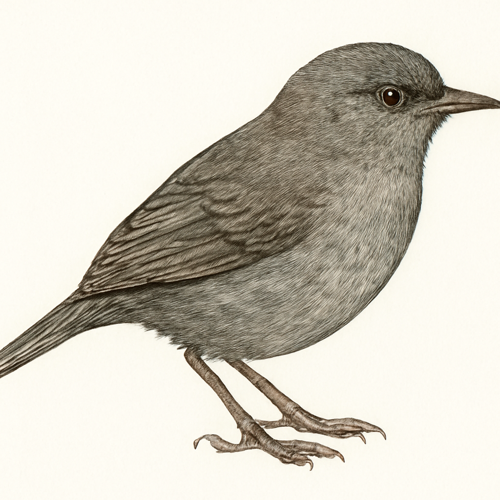 Ash-coloured Tapaculo illustration