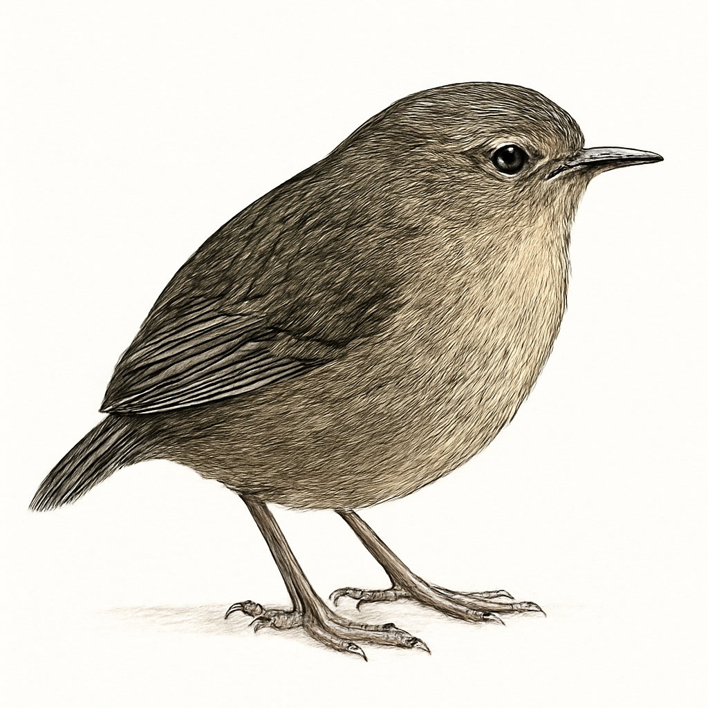 Magellanic Tapaculo illustration