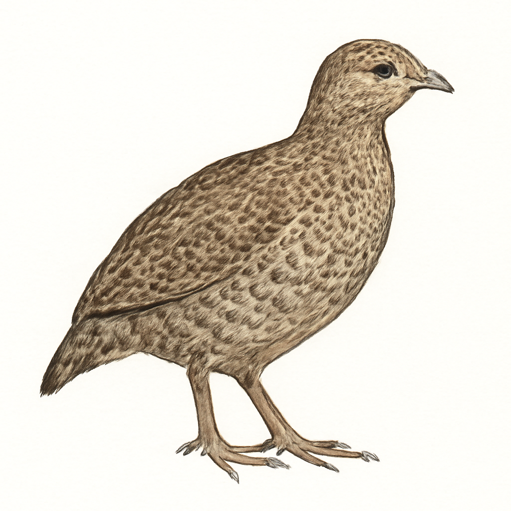 Ilustración de Francolín Aligrís