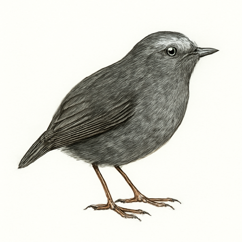 Illustratie van Costaricaanse tapaculo