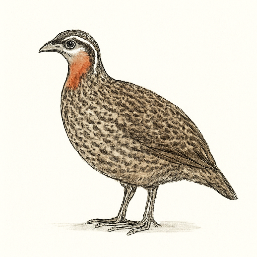 Illustration von Rebhuhnfrankolin