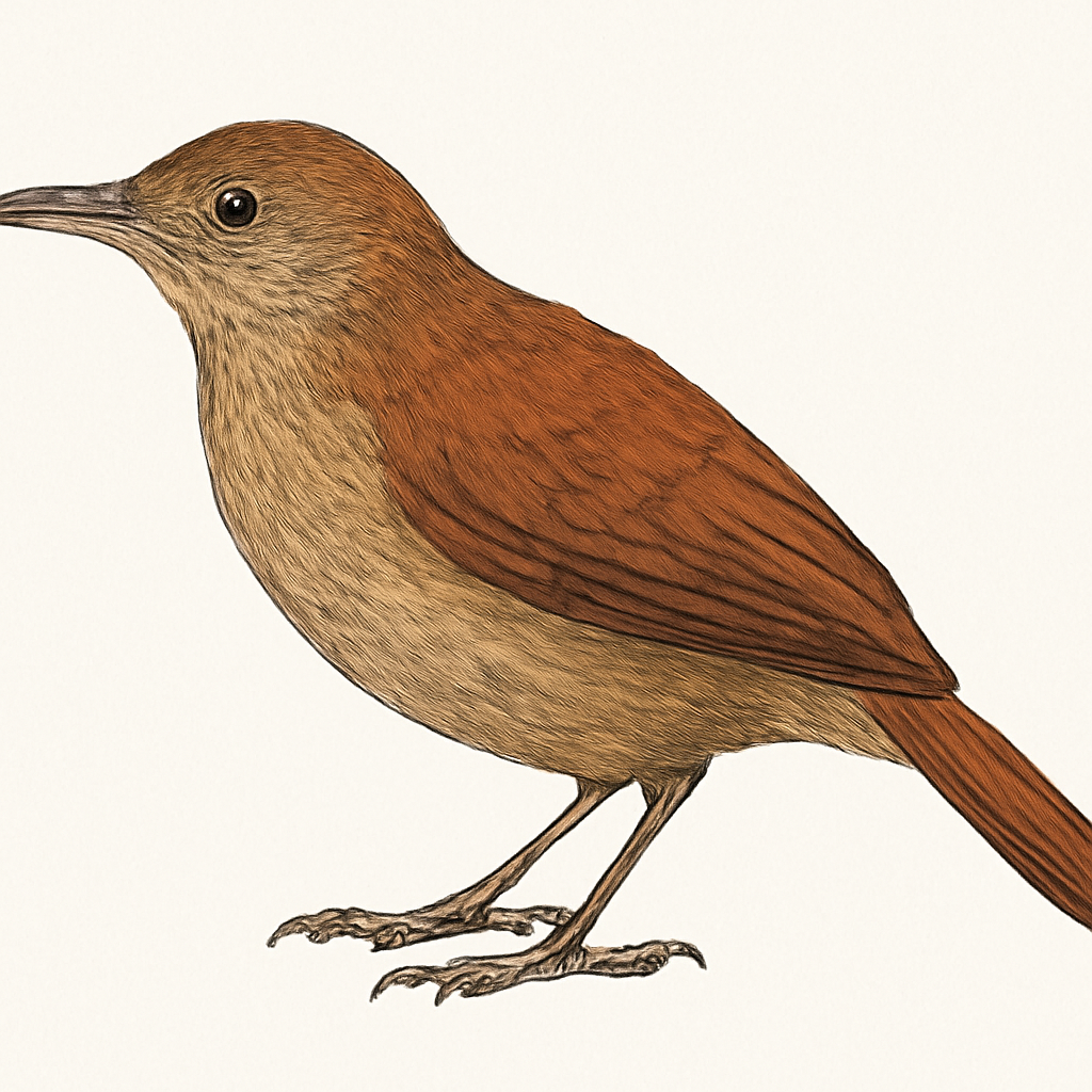 Illustration de Sclérure à gorge rousse