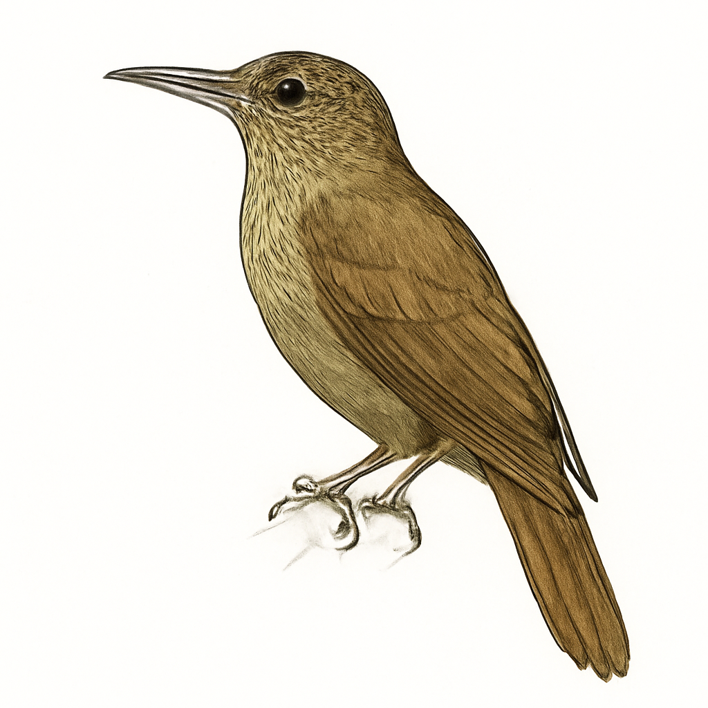 Ilustración de Trepatroncos Oliváceo