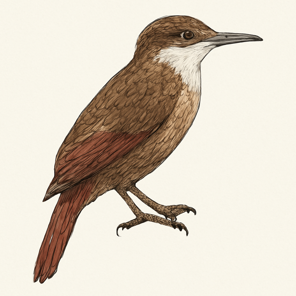 Ilustração de arapaçu-da-taoca