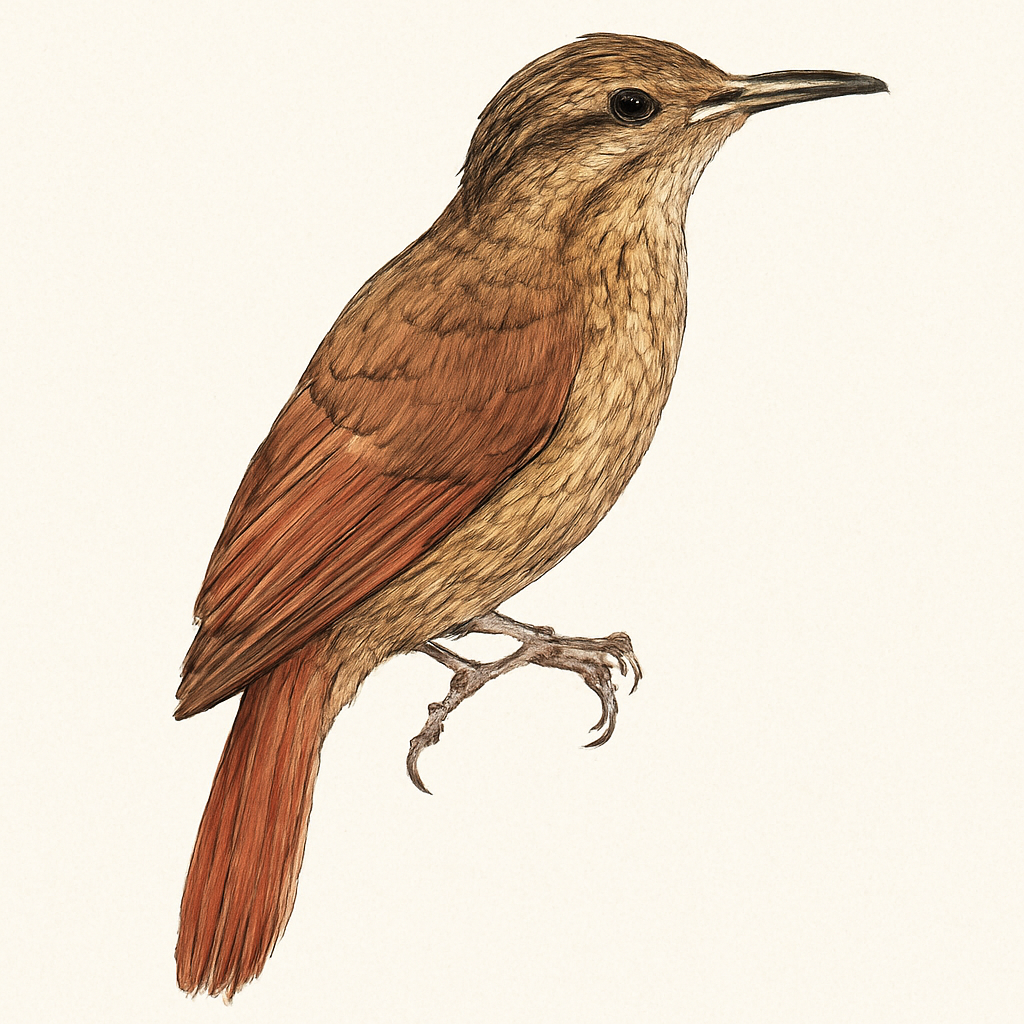 Tawny-winged Woodcreeper illustration