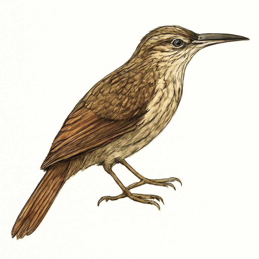 Illustration von Keilschnabel-Baumsteiger