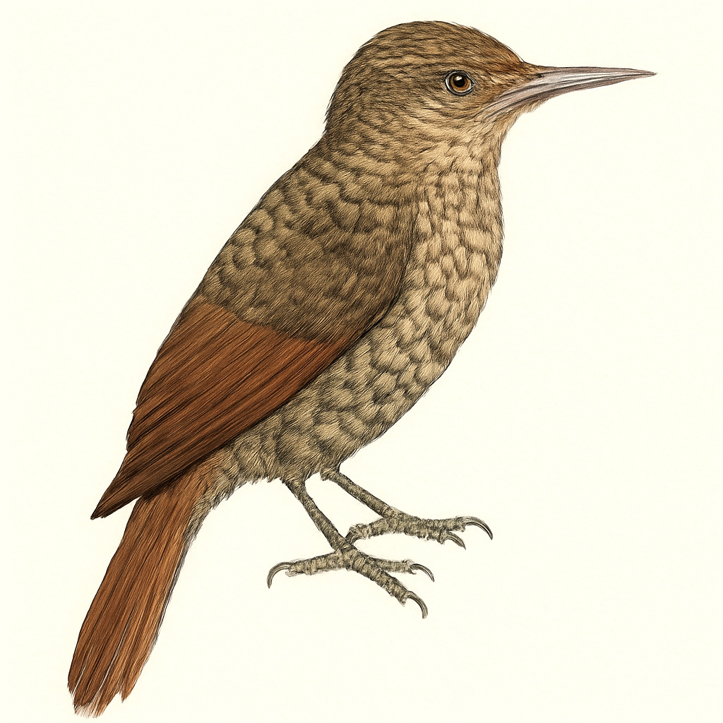Illustrazione di Black-banded Woodcreeper
