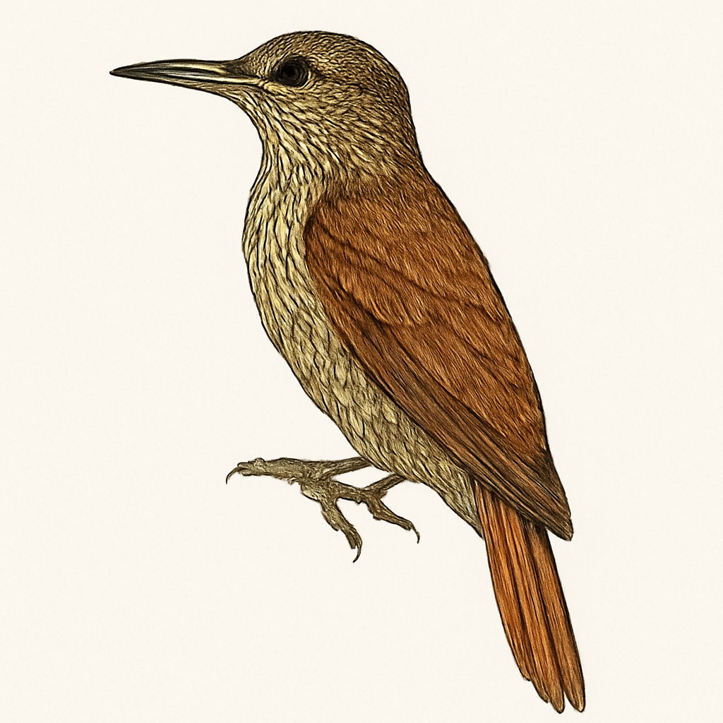 Illustrazione di Planalto Woodcreeper