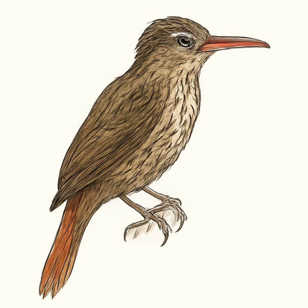 Red-billed Woodcreeper illustration