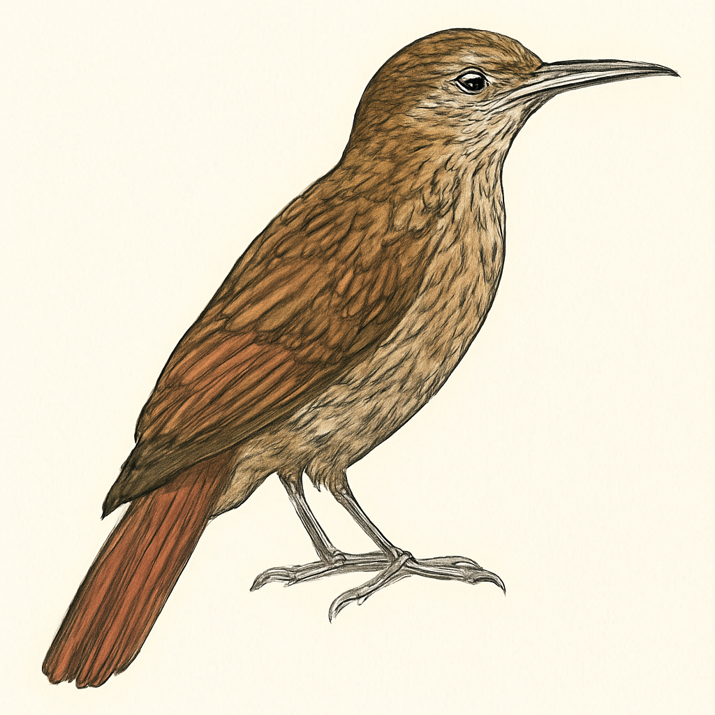 Illustrazione di Lesser Woodcreeper