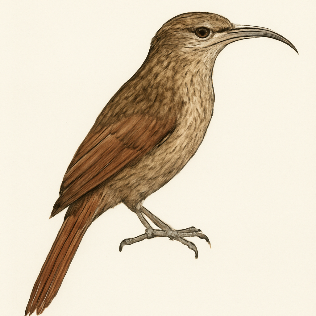 Illustrazione di Scimitar-billed Woodcreeper
