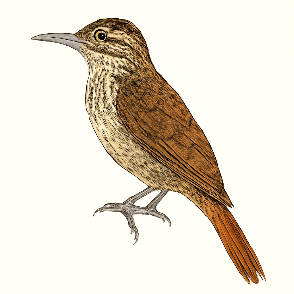 Ilustración de Trepatroncos Cabecirrayado