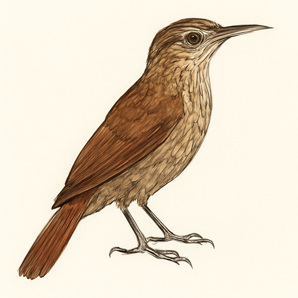 Illustrazione di Duida Woodcreeper