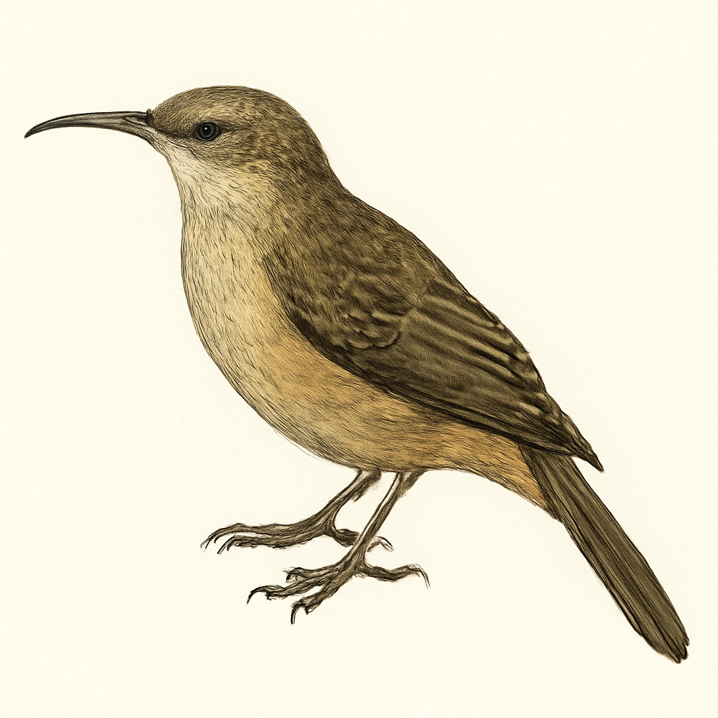 Illustrazione di Band-tailed Earthcreeper