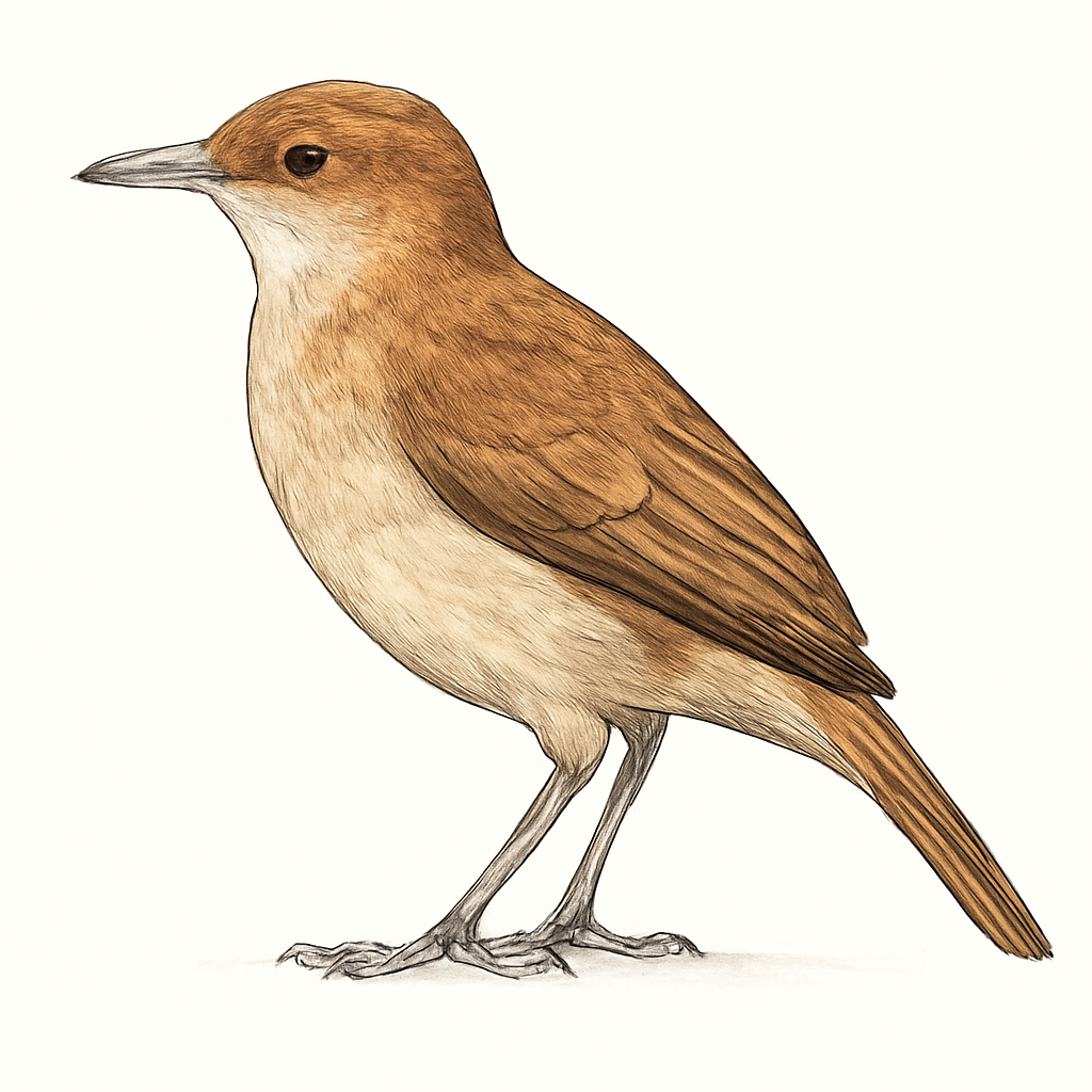 Ilustração de joão-de-bico-pálido