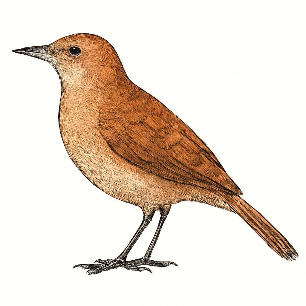 Illustrazione di Rufous Hornero