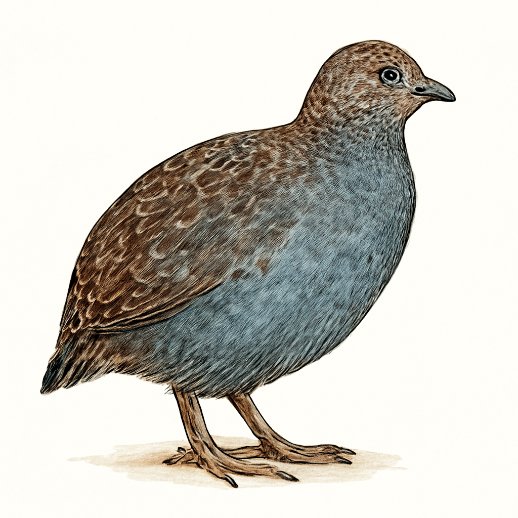 Ilustración de Codorniz Africana