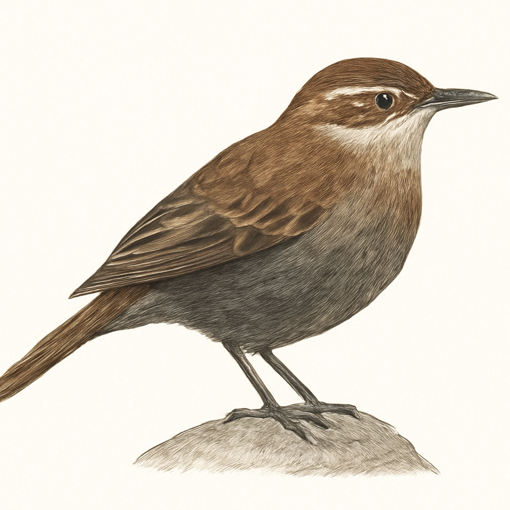 Dark-bellied Cinclodes illustration