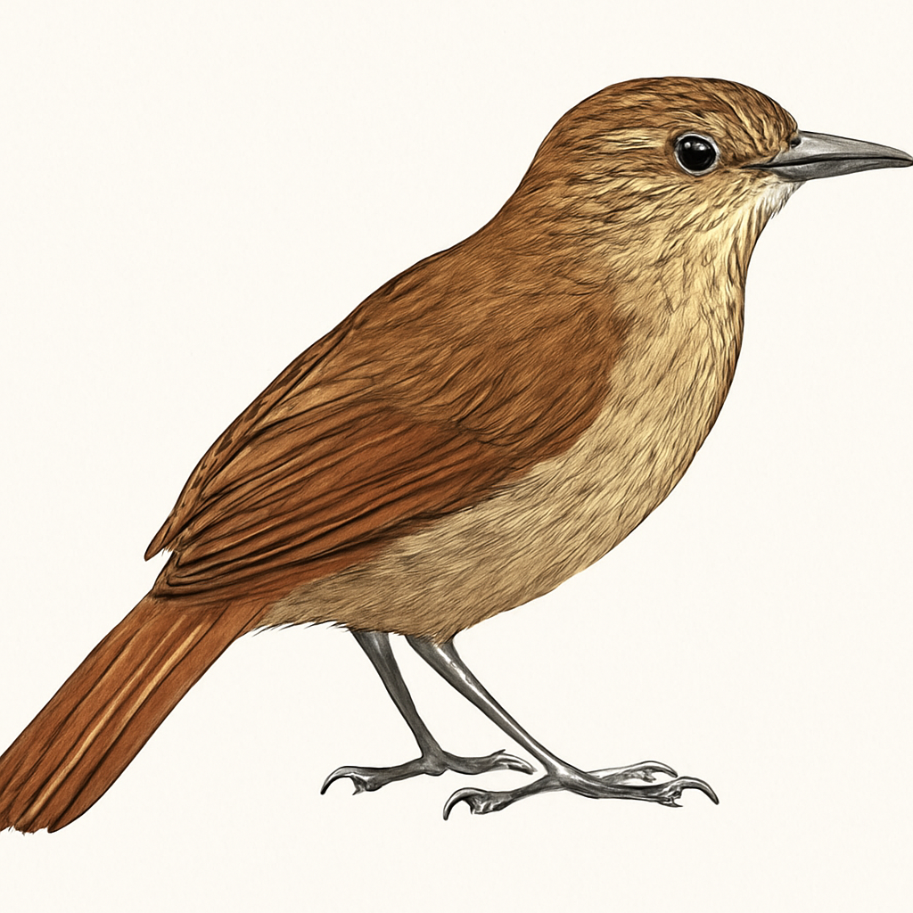 Illustrazione di Cinnamon-rumped Foliage-gleaner