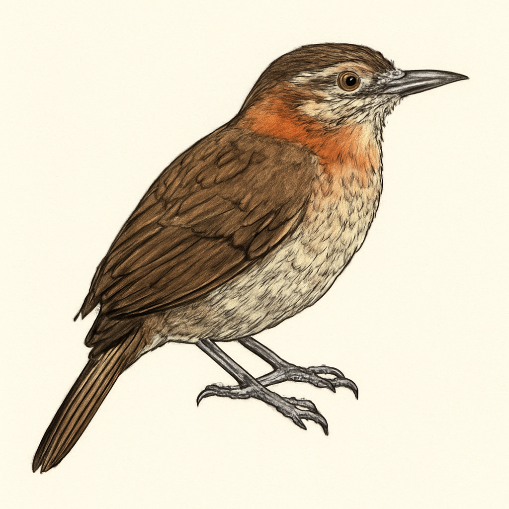 Ilustración de Ticotico Cuellirrufo