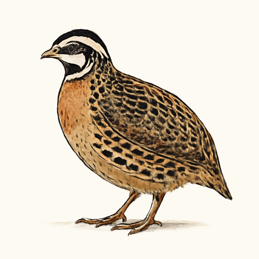 Illustration de Caille arlequin