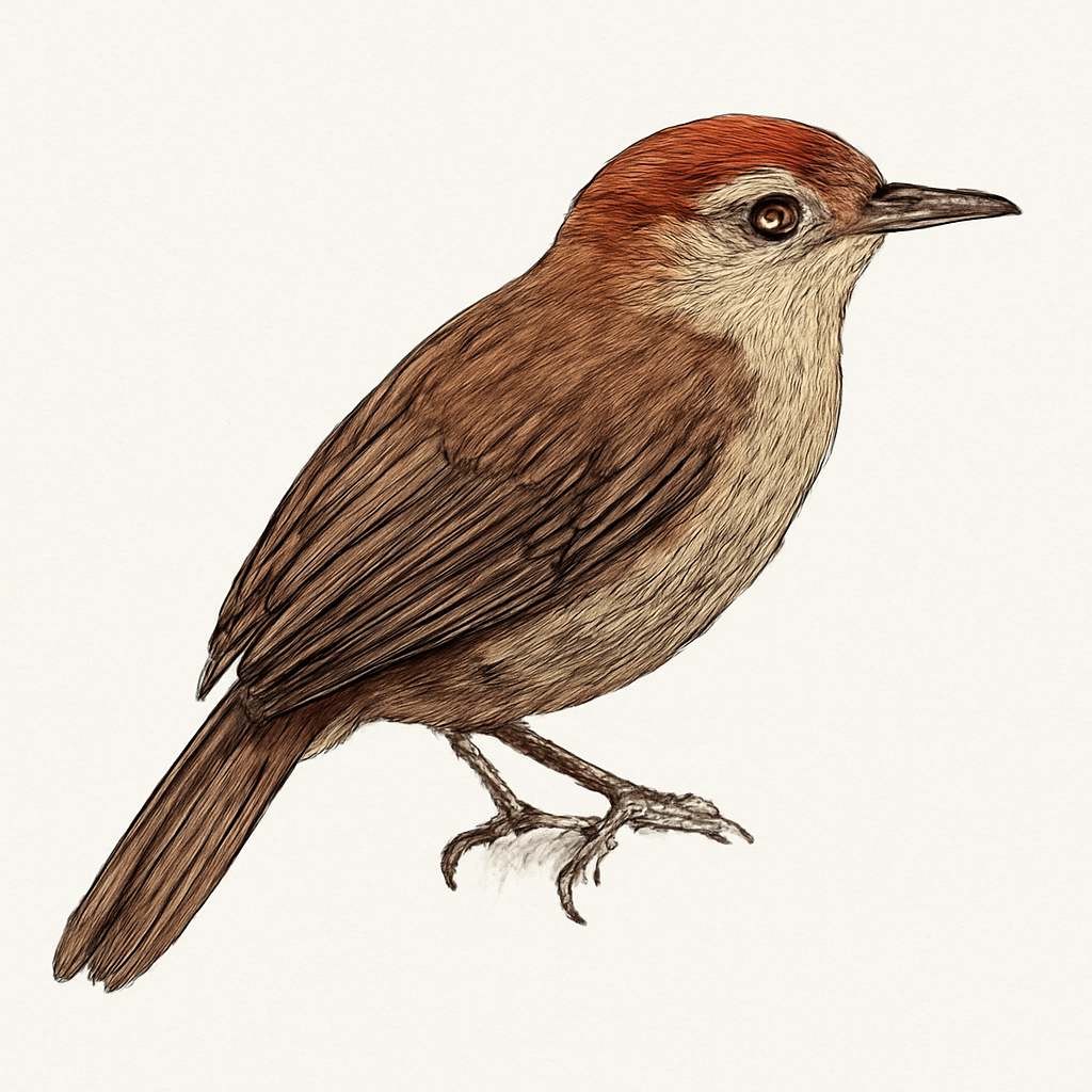 Illustrazione di Chestnut-capped Foliage-gleaner