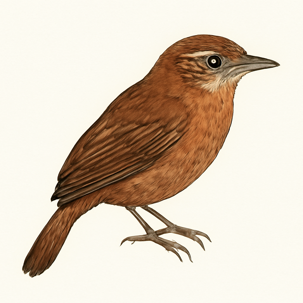 Illustrazione di Ruddy Foliage-gleaner