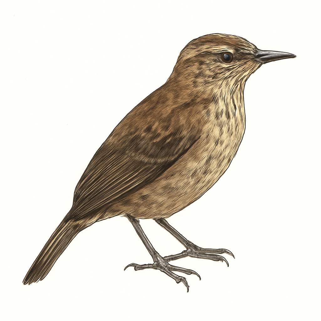 Streak-capped Treehunter illustration