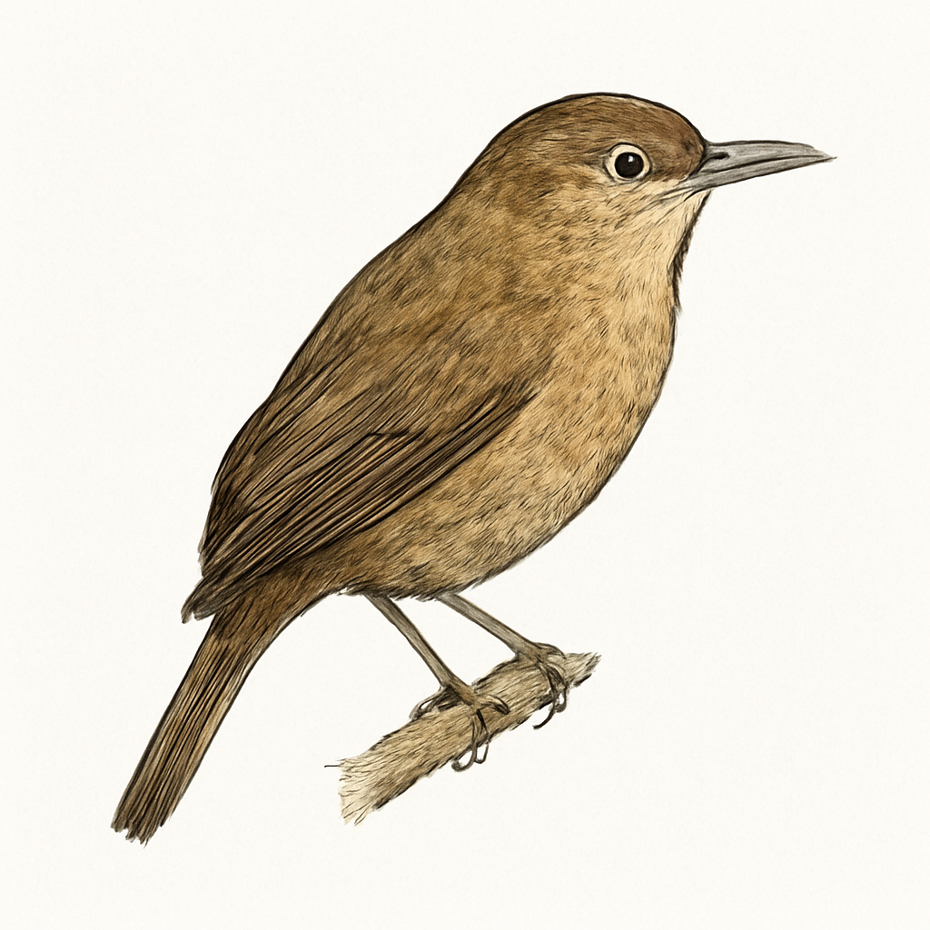 Illustration von Olivrücken-Baumspäher
