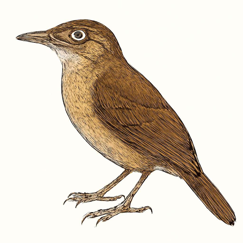 Illustration von Weißaugen-Baumspäher