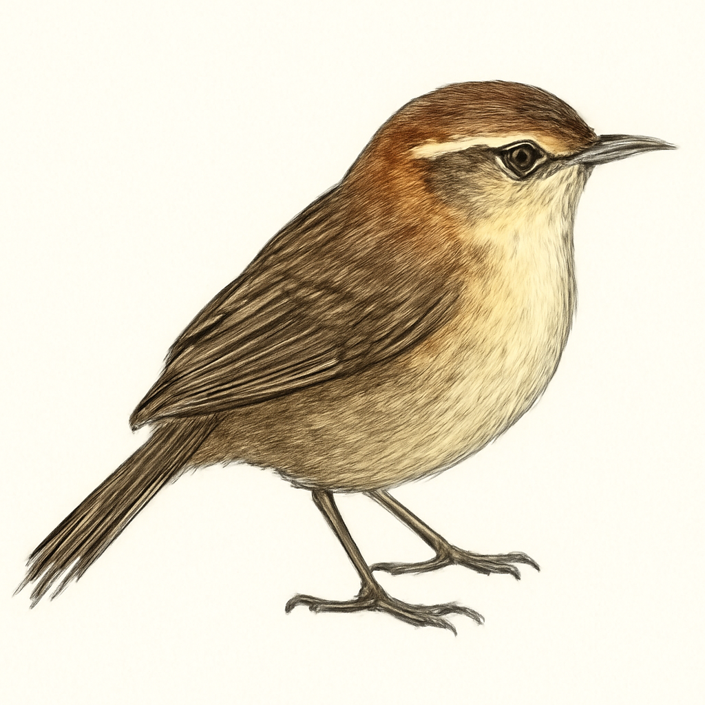 Ilustração de thorn-tailed rayadito