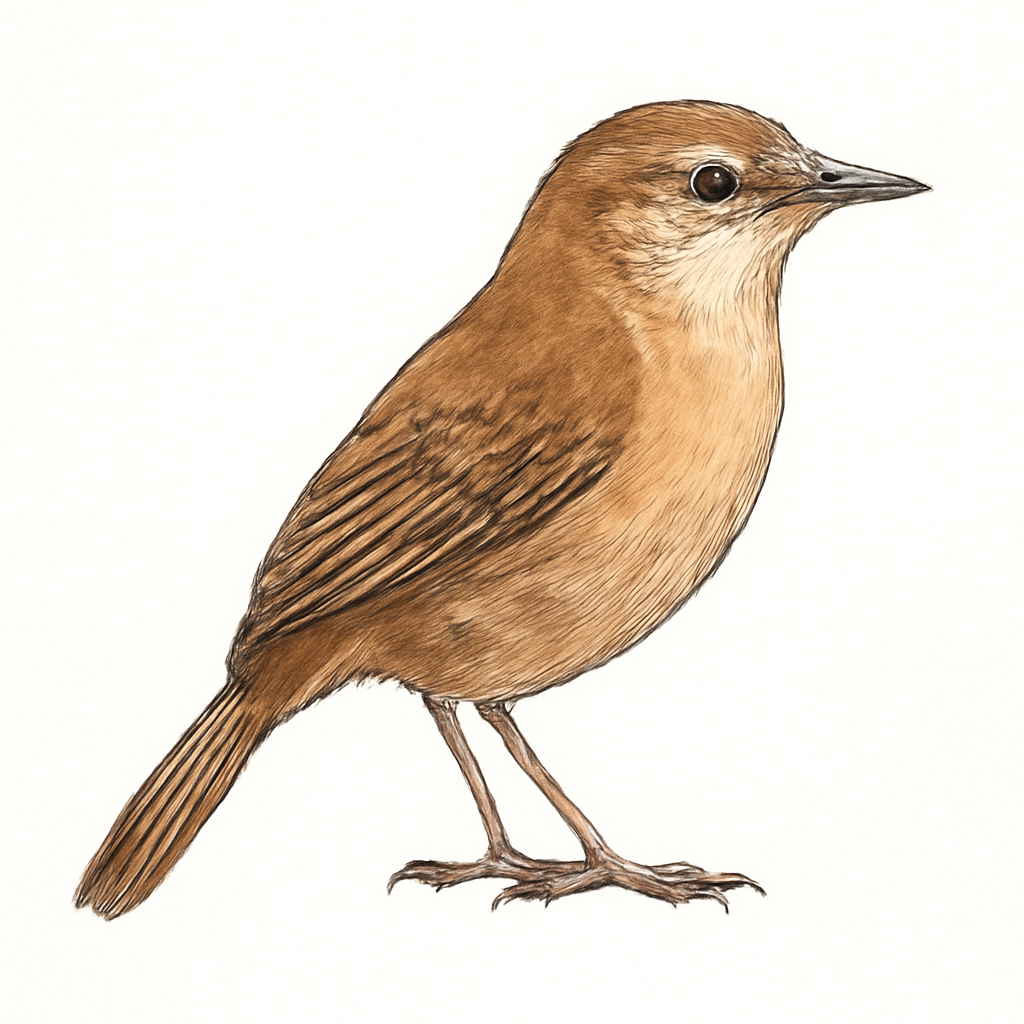 Illustration von Roststirn-Meisenschlüpfer