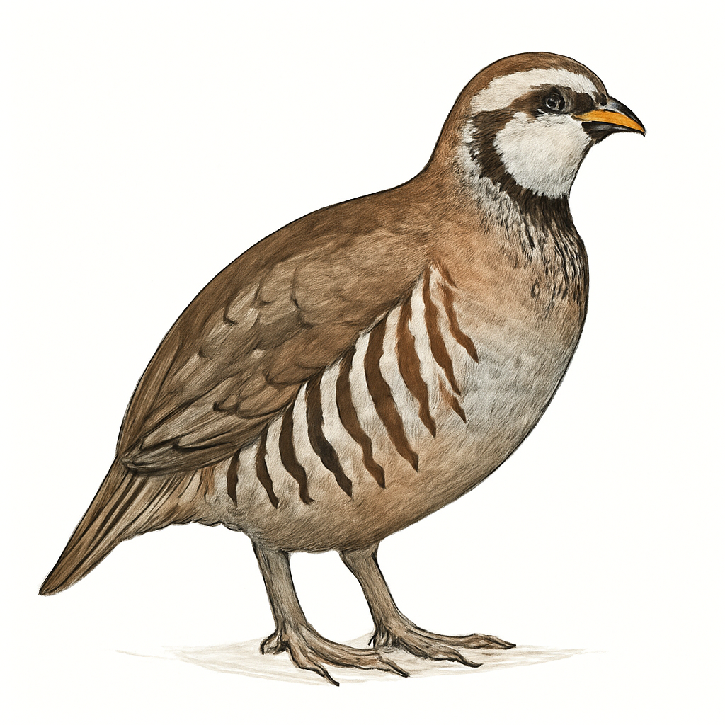 Illustration von Felsenhuhn