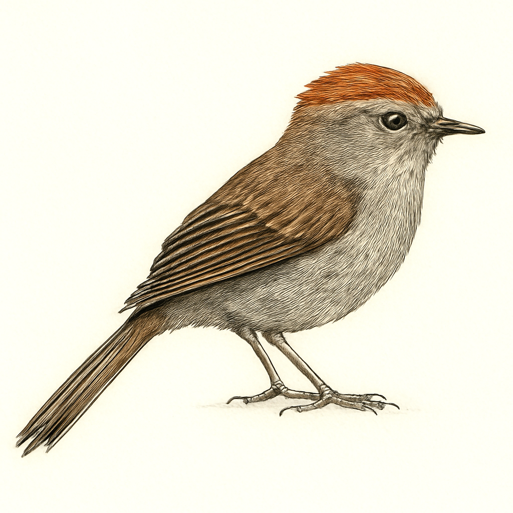 Illustration de Synallaxe couronné
