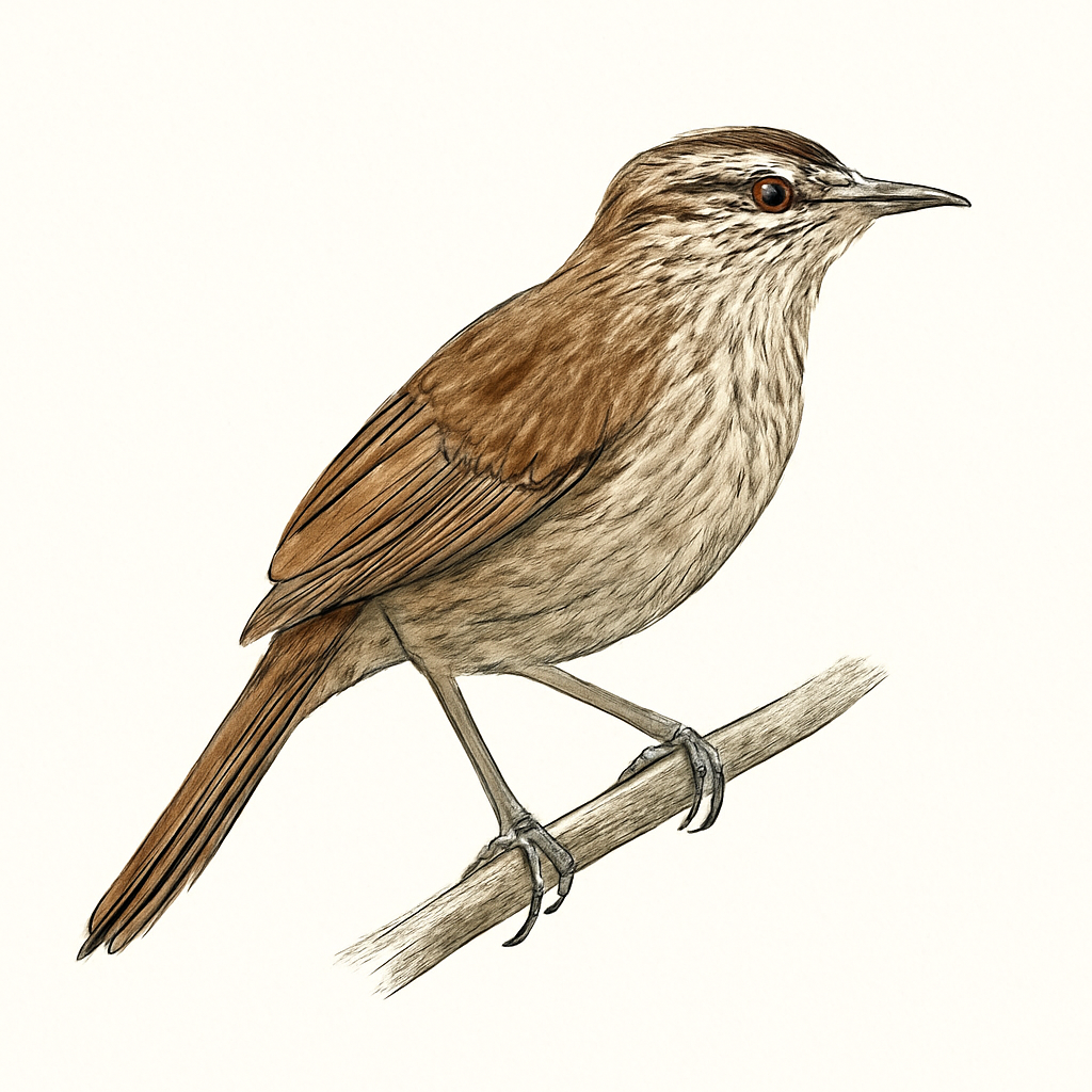 Illustration von Strichelstirn-Bündelnister
