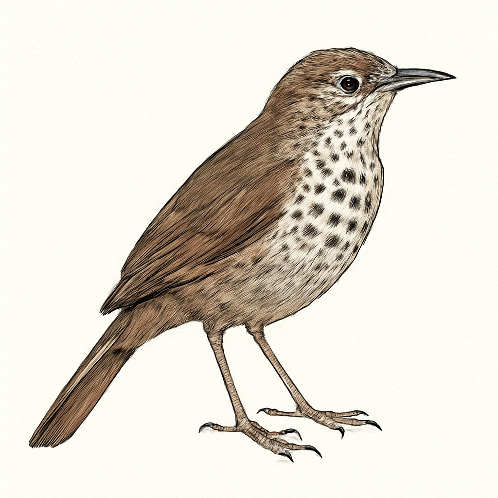 Illustration von Fleckenbrust-Bündelnister