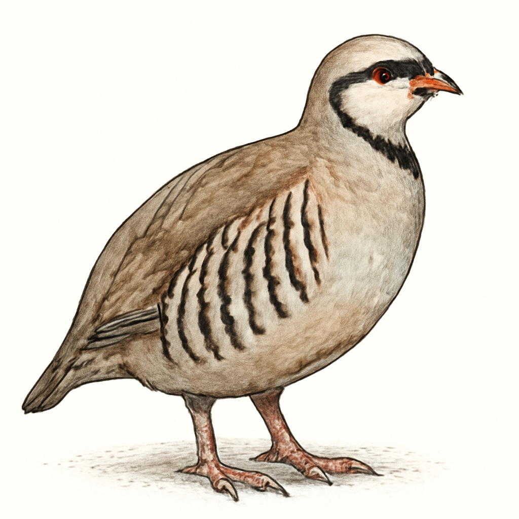 Illustration von Chukarhuhn