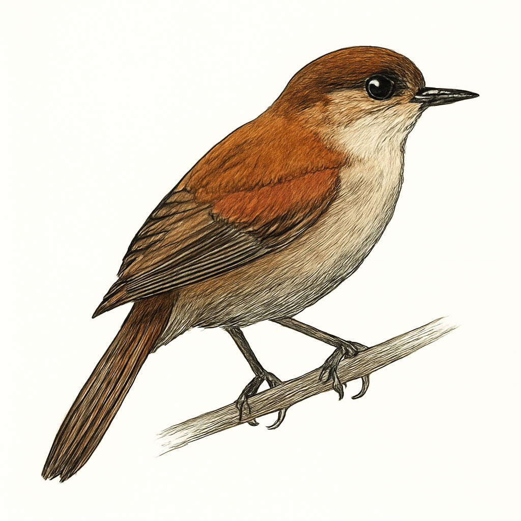 Ilustración de Colasuave Dorsirrufo