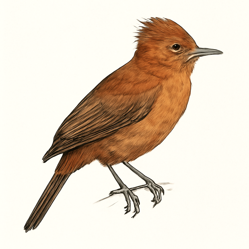 Illustration von Grauschopf-Haubenläufeer
