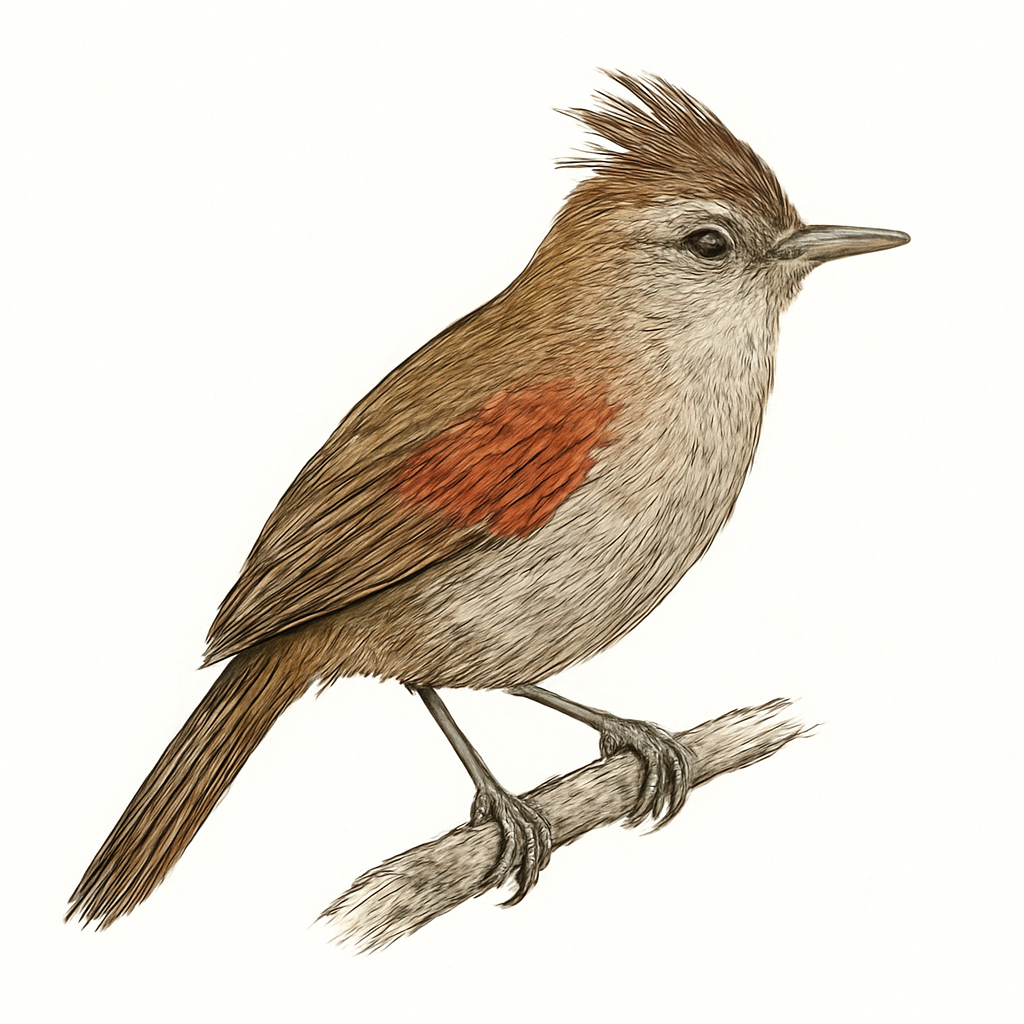 Red-shouldered Spinetail illustration