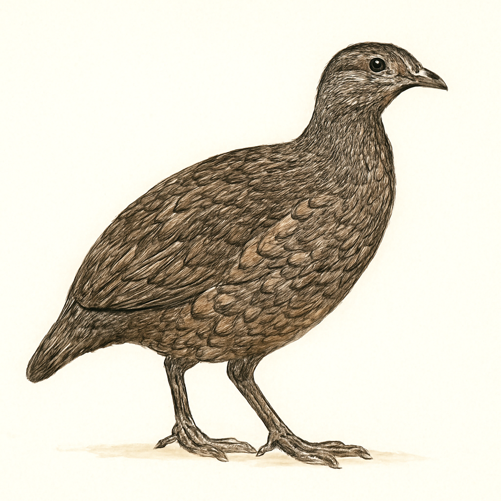 Illustration von Hartlaubfrankolin