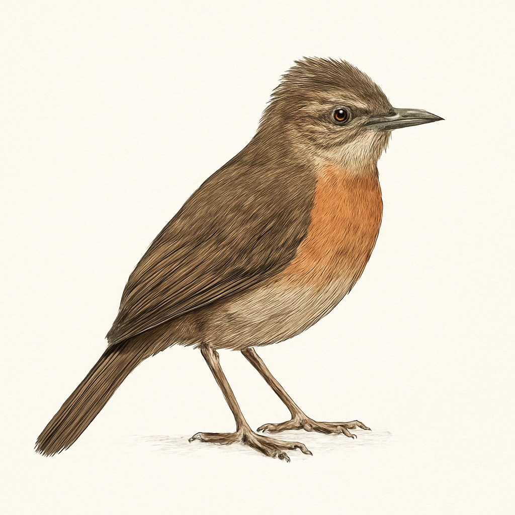 Rufous-breasted Spinetail illustration
