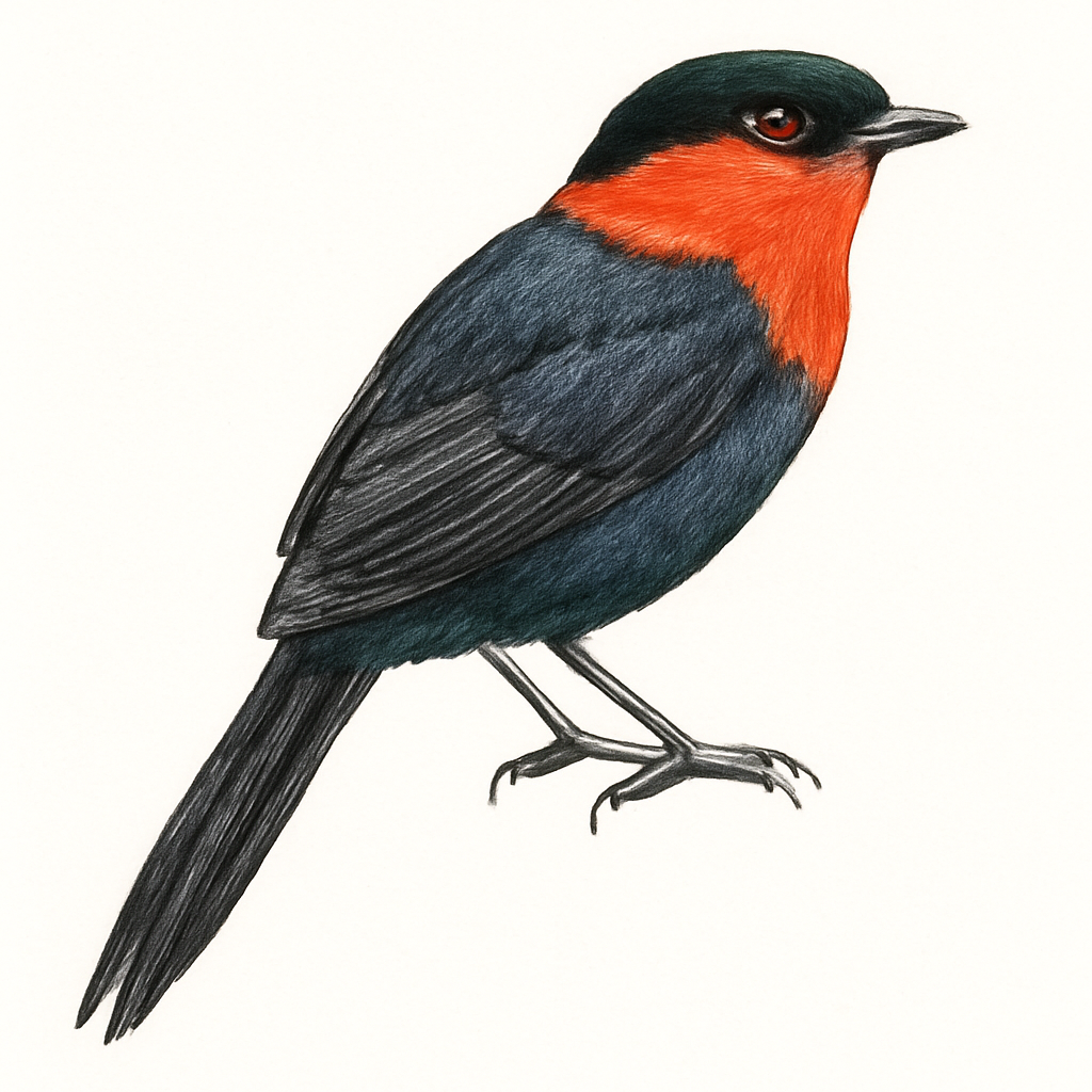 Illustration de Manakin fastueux