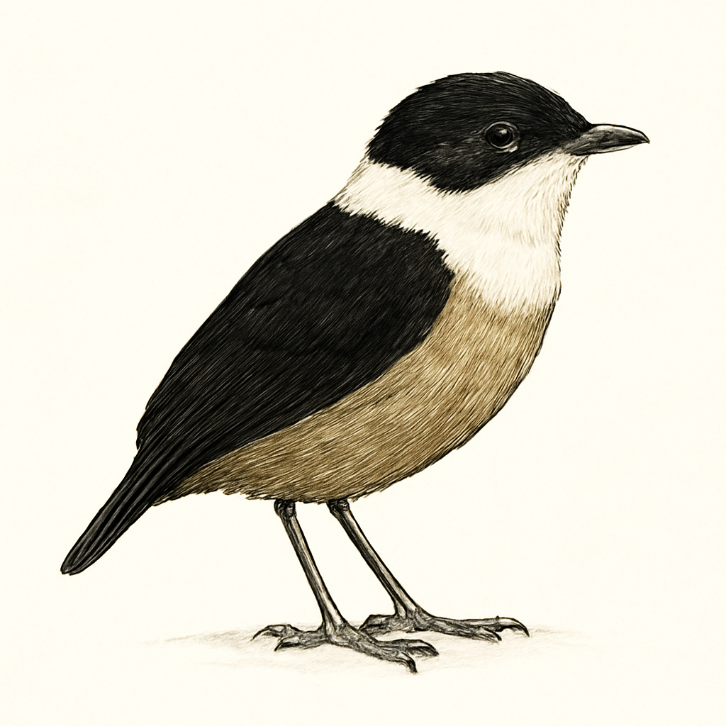 Ilustración de Saltarín Gorjiblanco Occidental
