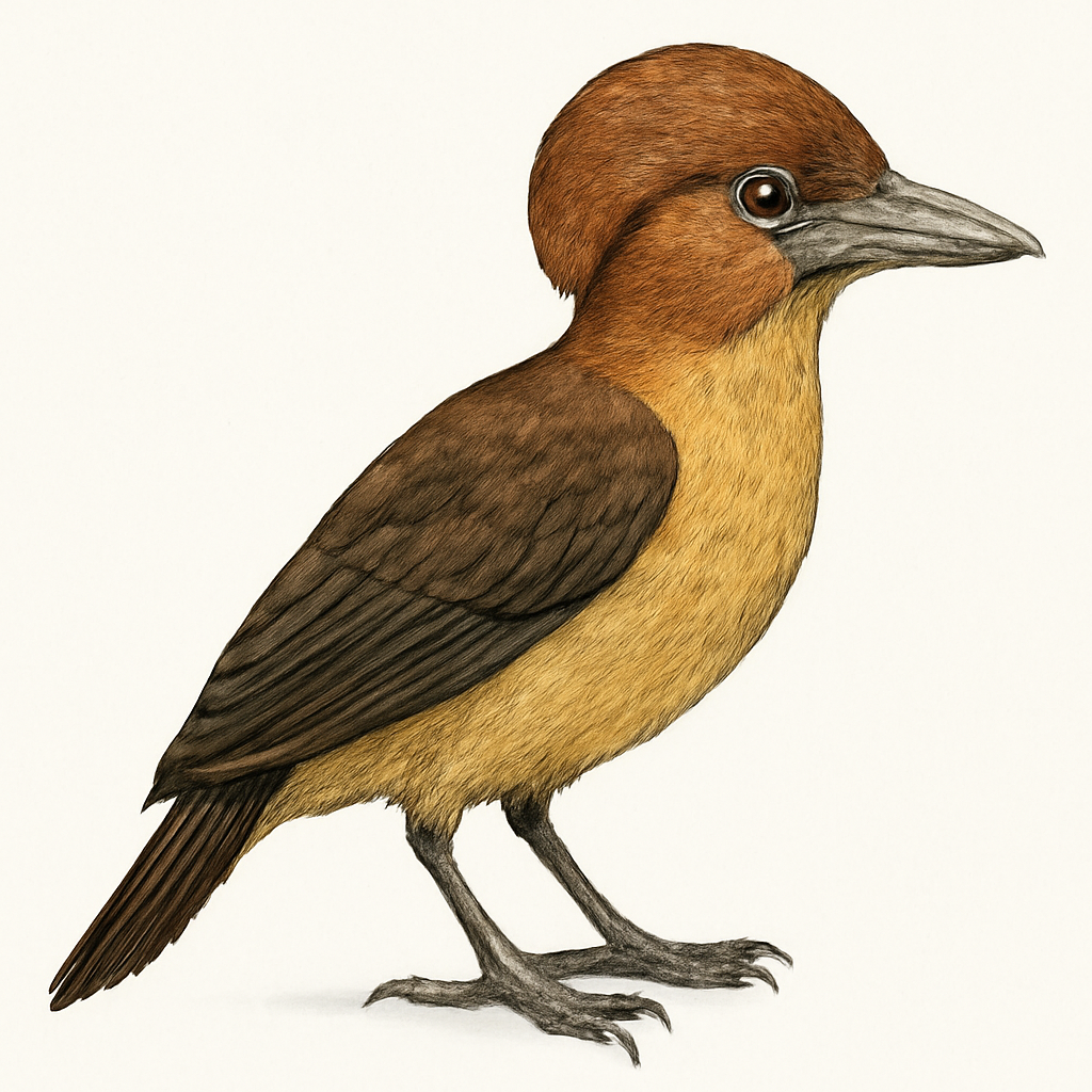 Illustration von Kapuzinerkotinga