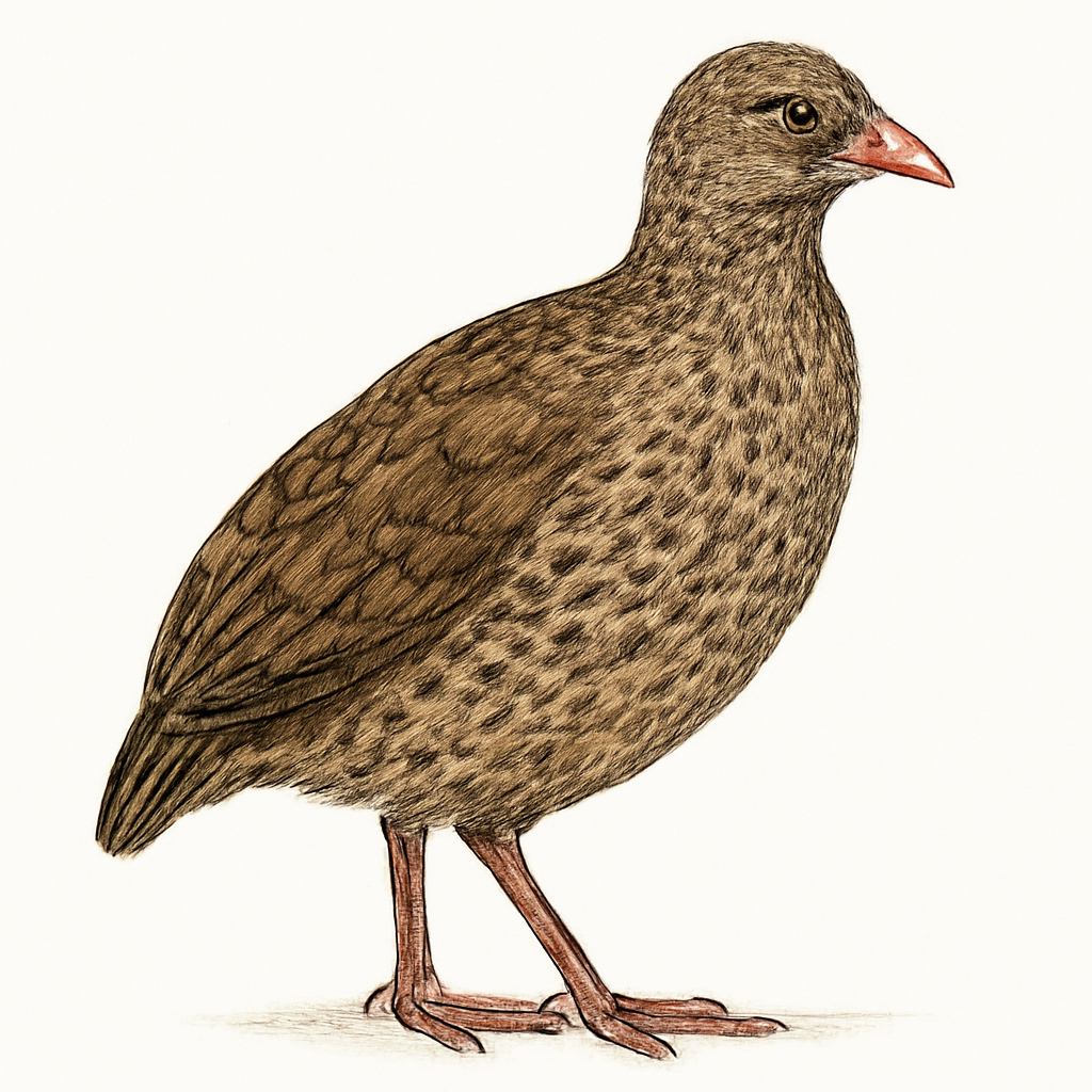 Illustratie van Roodsnavelfrankolijn